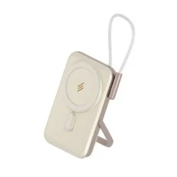 Smart Premium Magsafe Magnetic 20W- 10000 Mah Wireless Powerbank - Beige